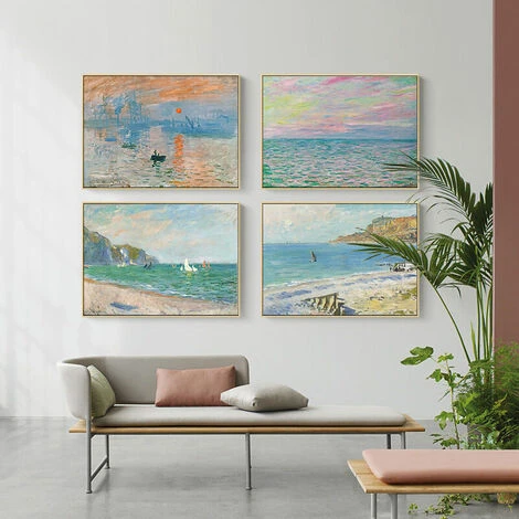 Impressions De Peinture Sur Toile Sunrise Wall Art Peinture 3 X Paysage Moderne Giclee Art Picture Ensemble De Trois Pièces 4 Impressions De Peinture Sur Toile Sunrise Wall Art Peinture 3 X Paysage Moderne Giclee Art Picture Ensemble De Trois Pièces – Image 2