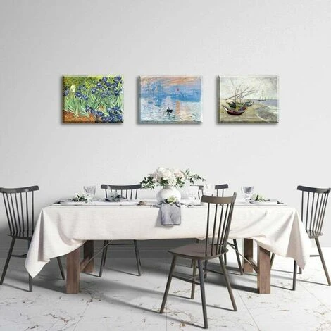 Impressions De Peinture Sur Toile Sunrise Wall Art Peinture 3 X Paysage Moderne Giclee Art Picture Ensemble De Trois Pièces 7 Impressions De Peinture Sur Toile Sunrise Wall Art Peinture 3 X Paysage Moderne Giclee Art Picture Ensemble De Trois Pièces – Image 5