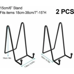 Pièces 6 "Noir Décoratif En Métal Signe Titulaire Cadre Titulaire Pour Albums Photo Livres Photo Chevalet Artisanat Plaque Décor À La Maison -ATMOSPHERA || VIDAXL || Safavieh Soldes 94109983 3