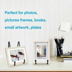 Pièces 6 "Noir Décoratif En Métal Signe Titulaire Cadre Titulaire Pour Albums Photo Livres Photo Chevalet Artisanat Plaque Décor À La Maison -ATMOSPHERA || VIDAXL || Safavieh Soldes 94109983 4