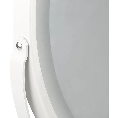 Hofuton Miroir De Maquillage à Ecran Tactile Eclairé Avec LED, Miroir Rond De Maquillage De Coiffeuse Pour Table, Blanc, 50CM, Blanc Froid 5 Hofuton Miroir De Maquillage à Ecran Tactile Eclairé Avec LED, Miroir Rond De Maquillage De Coiffeuse Pour Table, Blanc, 50CM, Blanc Froid – Image 3