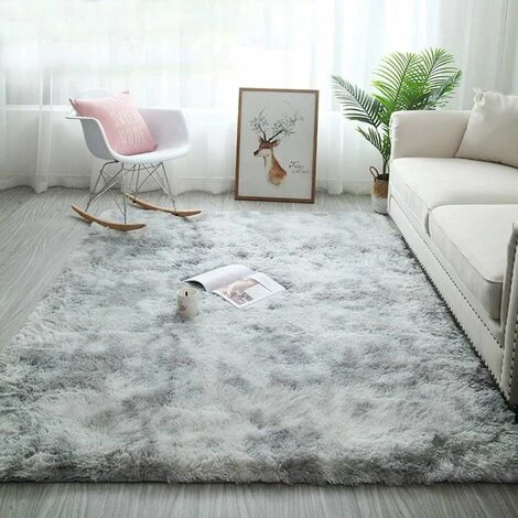 Tapis Shaggy Chambre Shaggy Tapis Pour Salon Tapis De Sol Grand Pour Couloir Soft Tapis à Poils Longs Moelleux Tapis Antidérapant Intérieur Moelleux Pour Salon Chambre Enfants(Gris Blanc, 80 X 160 Cm) 3 Tapis Shaggy Chambre Shaggy Tapis Pour Salon Tapis De Sol Grand Pour Couloir Soft Tapis à Poils Longs Moelleux Tapis Antidérapant Intérieur Moelleux Pour Salon Chambre Enfants(Gris Blanc, 80 X 160 Cm) – Image 2