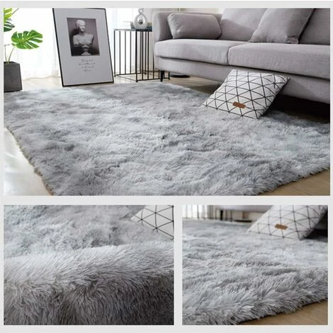 Tapis Shaggy Chambre Shaggy Tapis Pour Salon Tapis De Sol Grand Pour Couloir Soft Tapis à Poils Longs Moelleux Tapis Antidérapant Intérieur Moelleux Pour Salon Chambre Enfants(Gris Blanc, 80 X 160 Cm) 4 Tapis Shaggy Chambre Shaggy Tapis Pour Salon Tapis De Sol Grand Pour Couloir Soft Tapis à Poils Longs Moelleux Tapis Antidérapant Intérieur Moelleux Pour Salon Chambre Enfants(Gris Blanc, 80 X 160 Cm) – Image 3