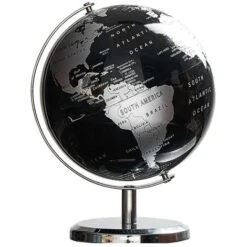 Globe Terrestre Carte Constellation Globe Pour Table Ornements De Bureau Accessoires De DéCoration De Bureau De Bureau (Noir)