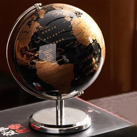 Globe Terrestre Carte Constellation Globe Pour Table Ornements De Bureau Accessoires De DéCoration De Bureau De Bureau (Noir) 4 Globe Terrestre Carte Constellation Globe Pour Table Ornements De Bureau Accessoires De DéCoration De Bureau De Bureau (Noir) – Image 2