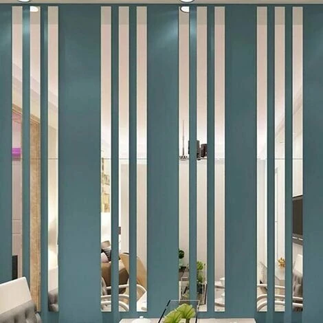 20 Pièces Stickers Muraux Miroirs, Miroirs Décoratifs Modernes 3D Pour Salon Chambre-Argent, 5 50cm 3 20 Pièces Stickers Muraux Miroirs, Miroirs Décoratifs Modernes 3D Pour Salon Chambre-Argent, 5 50cm