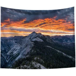 Tapisserie Murale Montagnes Nuages Décoration Maison Art Mural -ATMOSPHERA || VIDAXL || Safavieh Soldes 95205471 3