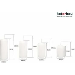 KOTARBAU Lot De 4 Bougies Piliers Blanc -ATMOSPHERA || VIDAXL || Safavieh Soldes 95292496 2