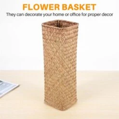 Vase à Fleurs En Rotin Paniers En DéCoration Vases Corbeille De Fruits Vase à Fleurs Vases Hauts Pour La DéCoration IntéRieure Marron -ATMOSPHERA || VIDAXL || Safavieh Soldes 95366885 5