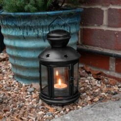 Lanterne Avec Photophore à Suspendre - Métal - Look Vintage - Pour Intérieur & Extérieur - Noir - 20 Cm -ATMOSPHERA || VIDAXL || Safavieh Soldes 95518007 5