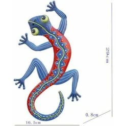 Gecko Salamandre -métal Gecko Wall Art Decor, 16,5 29 Cm Gecko Decor Pour Cour, Clôture, Jardin, Maison, Sculptures Murales Extérieures Et Intérieures, Lot De 2 -ATMOSPHERA || VIDAXL || Safavieh Soldes 95917902 3