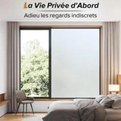 Film Fenetre Anti Regard, Film Occultant Fenêtre, Film Electrostatique Vitre 60x200cm Bon Intimité, Film Opaque Pour Vitre Anti UV Dépoli Pour Bureau Maison Salle De Bain Chambre Cuisine 8 Film Fenetre Anti Regard, Film Occultant Fenêtre, Film Electrostatique Vitre 60x200cm Bon Intimité, Film Opaque Pour Vitre Anti UV Dépoli Pour Bureau Maison Salle De Bain Chambre Cuisine -ATMOSPHERA || VIDAXL || Safavieh Soldes 95917906 2