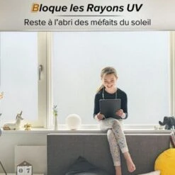 Film Fenetre Anti Regard, Film Occultant Fenêtre, Film Electrostatique Vitre 60x200cm Bon Intimité, Film Opaque Pour Vitre Anti UV Dépoli Pour Bureau Maison Salle De Bain Chambre Cuisine 9 Film Fenetre Anti Regard, Film Occultant Fenêtre, Film Electrostatique Vitre 60x200cm Bon Intimité, Film Opaque Pour Vitre Anti UV Dépoli Pour Bureau Maison Salle De Bain Chambre Cuisine -ATMOSPHERA || VIDAXL || Safavieh Soldes 95917906 3