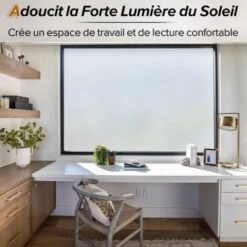 Film Fenetre Anti Regard, Film Occultant Fenêtre, Film Electrostatique Vitre 60x200cm Bon Intimité, Film Opaque Pour Vitre Anti UV Dépoli Pour Bureau Maison Salle De Bain Chambre Cuisine 10 Film Fenetre Anti Regard, Film Occultant Fenêtre, Film Electrostatique Vitre 60x200cm Bon Intimité, Film Opaque Pour Vitre Anti UV Dépoli Pour Bureau Maison Salle De Bain Chambre Cuisine -ATMOSPHERA || VIDAXL || Safavieh Soldes 95917906 4