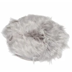 Faux Peau De Mouton En Tapis 30 X 30 Cm Moquette Fluffy Soft Longhair Decoratif Coussin De Chaise Canape Natte (Rond Gris) -ATMOSPHERA || VIDAXL || Safavieh Soldes 96120274 2