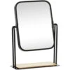 Miroir De Table Rectangulaire Avec Plateau En Bois