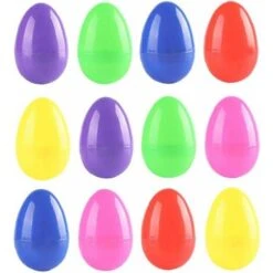 Oeufs De Pâques En Plastique, Fillable Surprise Cadeaux Chocolat Assortiment DIY Jouets Pour Les Enfants Thème De Pâques Party 12 PCS Favor