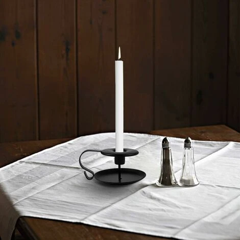 Bougeoir 2 Pièces Bougeoirs Détenteur, Bougeoir Long Avec Poignée Et Plateau, Pour Saint Valentin De Noël Halloween Mariage Cérémonie Anniversaire, Noir 7 Bougeoir 2 Pièces Bougeoirs Détenteur, Bougeoir Long Avec Poignée Et Plateau, Pour Saint Valentin De Noël Halloween Mariage Cérémonie Anniversaire, Noir – Image 5