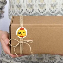 Sticker Mural　500 Pièces De Pâques Autocollant Roll Poussin Étiquettes D'emballage Autocollants Rond Adhésif D'étanchéité Cadeau Stickers Pour Bricolage Craft Party Faveurs Sac Stuffer Stickers -ATMOSPHERA || VIDAXL || Safavieh Soldes 96339270 2