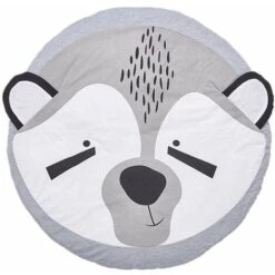 Tapis De Jeu Pour Bébé Tapis De Jeu Pour Enfants Tapis De Jeu En Coton 95cm (Raton Laveur)