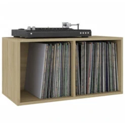 VIDAXL Boîte De Rangement De Vinyles Chêne Sonoma 71x34x36 Cm -ATMOSPHERA || VIDAXL || Safavieh Soldes 97004726 5