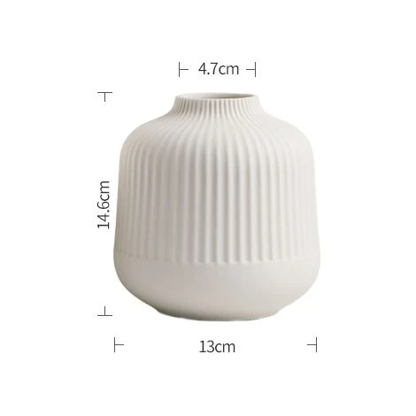 Petit Vase Blanc Ceramique Vases Decoration Design Moderne Vase Minimaliste Pour Décoration De Pièce Maîtresse Table, S 4 Petit Vase Blanc Ceramique Vases Decoration Design Moderne Vase Minimaliste Pour Décoration De Pièce Maîtresse Table, S – Image 2