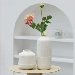 Petit Vase Blanc Ceramique Vases Decoration Design Moderne Vase Minimaliste Pour Décoration De Pièce Maîtresse Table, S 10 Petit Vase Blanc Ceramique Vases Decoration Design Moderne Vase Minimaliste Pour Décoration De Pièce Maîtresse Table, S -ATMOSPHERA || VIDAXL || Safavieh Soldes 97248957 4