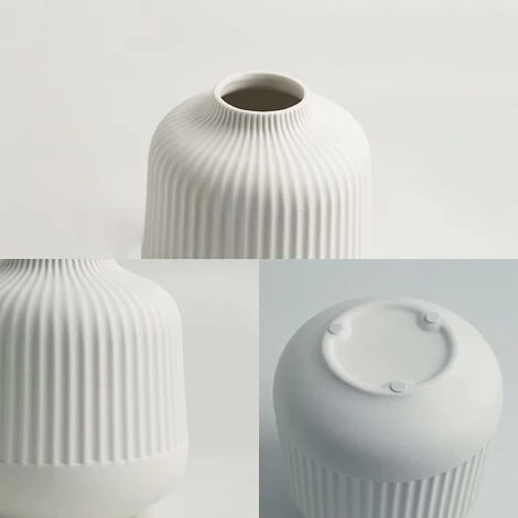Petit Vase Blanc Ceramique Vases Decoration Design Moderne Vase Minimaliste Pour Décoration De Pièce Maîtresse Table, S 7 Petit Vase Blanc Ceramique Vases Decoration Design Moderne Vase Minimaliste Pour Décoration De Pièce Maîtresse Table, S – Image 5
