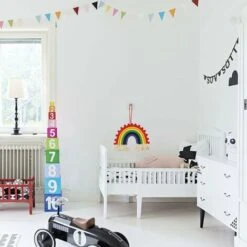 22 X 28CM Macramé Arc-en-Ciel Suspension Tenture Décoration Murale Arc-en- Arc-en-Ciel Pour Chambre D'enfant -ATMOSPHERA || VIDAXL || Safavieh Soldes 97375211 5