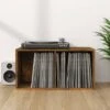 VIDAXL Boîte De Rangement à Disques Vinyle Chêne Fumé 71x34x36 Cm Bois -ATMOSPHERA || VIDAXL || Safavieh Soldes 97396497 1