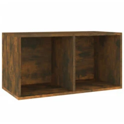 VIDAXL Boîte De Rangement à Disques Vinyle Chêne Fumé 71x34x36 Cm Bois -ATMOSPHERA || VIDAXL || Safavieh Soldes 97396497 2