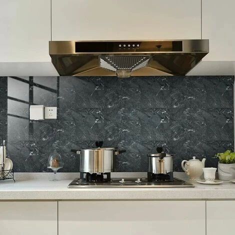 Autocollants Pour Carrelage Mural - En PVC - Étanche - Pour Cuisine, Armoire, Meubles, Table 30 X 15 Cm(16pcs) 5 Autocollants Pour Carrelage Mural - En PVC - Étanche - Pour Cuisine, Armoire, Meubles, Table 30 X 15 Cm(16pcs) – Image 3