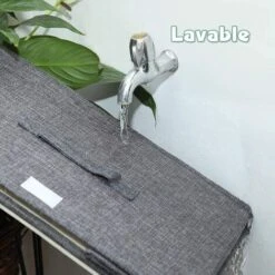 Lot De 2 Boites De Rangement Lavable, Rangement De Vetement Pliable, Caisse De Rangement En Tissu Avec Couvercles Et Poignées Pour Maison, Bureau, Placard, Chambre à Coucher 382525cm (Gris) -ATMOSPHERA || VIDAXL || Safavieh Soldes 97501625 5