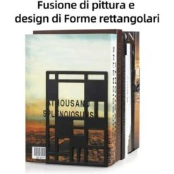 Serre Livre, Serre Livres Noir, Cale Livre En Métal, Serre-Livres, Innovant Presse Livre(2 Paire)- Bloc Livre Pour Enfants, Bureaux, Écoles, Salons, Librairie Et Bibliothèque -ATMOSPHERA || VIDAXL || Safavieh Soldes 97501887 4