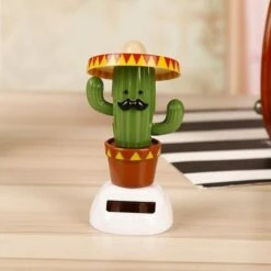 Cactus Solaire Secouant La Tête Danse Voiture Ornement Tableau De Bord Décoration Jouet Cadeau - Cactus -ATMOSPHERA || VIDAXL || Safavieh Soldes 97509223 4