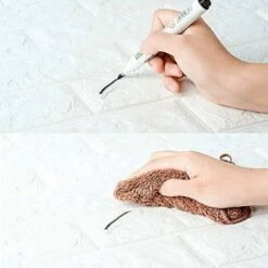 10pcs 3D Tuile Brique Mur Autocollant Auto-adhésif Panneau De Mousse Imperméable Papier Peint,3D Brique Stickers Muraux,auto-adhésif Mousse De Polyéthylène Papier Peint Amovible (Blanc) -ATMOSPHERA || VIDAXL || Safavieh Soldes 97517964 5