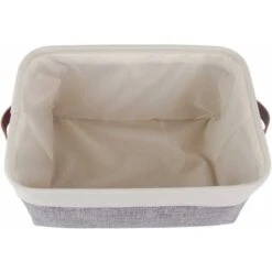 Lot De 3 Paniers De Rangement, Boîte De Rangement Pliable Avec Poignée, Caisse De Rangement En Tissu Pour Vêtements, Livres, Jouets, Maison (Gris/Blanc, Small) 9 Lot De 3 Paniers De Rangement, Boîte De Rangement Pliable Avec Poignée, Caisse De Rangement En Tissu Pour Vêtements, Livres, Jouets, Maison (Gris/Blanc, Small) -ATMOSPHERA || VIDAXL || Safavieh Soldes 97518137 3