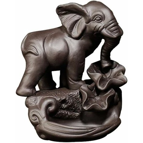 Porte-encens En Céramique D'éléphant De Brûleur D'encens De Reflux Fait à La Main 4 Porte-encens En Céramique D'éléphant De Brûleur D'encens De Reflux Fait à La Main – Image 2