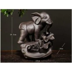 Porte-encens En Céramique D'éléphant De Brûleur D'encens De Reflux Fait à La Main 11 Porte-encens En Céramique D'éléphant De Brûleur D'encens De Reflux Fait à La Main -ATMOSPHERA || VIDAXL || Safavieh Soldes 97519982 5
