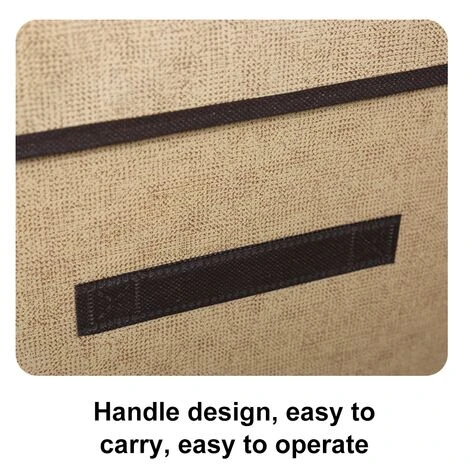 Lot De 2 Boîtes De Rangement Avec Couvercle Et Poignée, Boîte De Rangement Pliable En Forme De Cube, Boîte De Rangement Multifonctionnelle 7 Lot De 2 Boîtes De Rangement Avec Couvercle Et Poignée, Boîte De Rangement Pliable En Forme De Cube, Boîte De Rangement Multifonctionnelle – Image 5