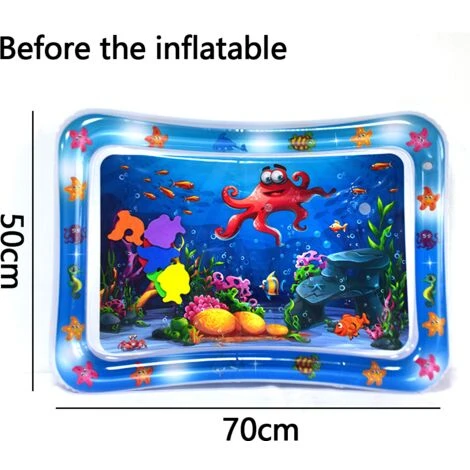Tapis De Jeu D'eau Pour Bébé L'oreiller D'eau Peut être Utilisé En Toutes Saisons Pour Les Tout-petits Activités De Développement Précoce Tapis D'eau Gonflable Pour Le Temps Du Ventre Pendant 3 à 48 M 4 Tapis De Jeu D'eau Pour Bébé L'oreiller D'eau Peut être Utilisé En Toutes Saisons Pour Les Tout-petits Activités De Développement Précoce Tapis D'eau Gonflable Pour Le Temps Du Ventre Pendant 3 à 48 M – Image 2