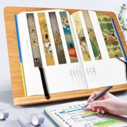 Wishacc Support De Livre En Bambou, Plateau De Support De Livre Réglable Et Trombones De Page-bureau De Lecture De Livre De Cuisine Support De Livre Portable Robuste Et Léger-manuels Livres 10 Wishacc Support De Livre En Bambou, Plateau De Support De Livre Réglable Et Trombones De Page-bureau De Lecture De Livre De Cuisine Support De Livre Portable Robuste Et Léger-manuels Livres -ATMOSPHERA || VIDAXL || Safavieh Soldes 97630392 4