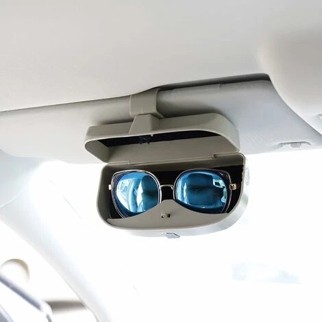 Étui à Lunettes De Voiture, Boîte De Rangement Universelle Pour Lunettes Avec Fonction Magnétique Et Fente Pour Carte, Boîte à Lunettes De Voiture Multifonctionnelle Pour Pare-soleil De Voiture 5 Étui à Lunettes De Voiture, Boîte De Rangement Universelle Pour Lunettes Avec Fonction Magnétique Et Fente Pour Carte, Boîte à Lunettes De Voiture Multifonctionnelle Pour Pare-soleil De Voiture – Image 3