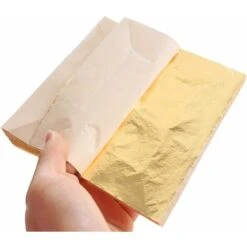 Feuille D'or Imitation Feuille D'or Pour La Création D'un Projet D'art En Métal à Impact, Décoration De Meubles 8 Feuille D'or Imitation Feuille D'or Pour La Création D'un Projet D'art En Métal à Impact, Décoration De Meubles -ATMOSPHERA || VIDAXL || Safavieh Soldes 97633305 2