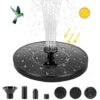 Fontaine Solaire, Pompe Solaire Pour Bassin Pompe à Eau De Jardin Avec Fontaine à Panneau Solaire Monocristallin, Décoration Flottante Pour Jardin