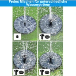 Fontaine Solaire, Pompe Solaire Pour Bassin Pompe à Eau De Jardin Avec Fontaine à Panneau Solaire Monocristallin, Décoration Flottante Pour Jardin -ATMOSPHERA || VIDAXL || Safavieh Soldes 97636212 5