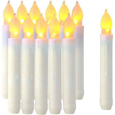 Ensemble De 12 Bougies Coniques LED, Bougies De Table Sans Flamme, Bougies Harry Potter à Piles Pour Cadeau De Fête Des Mères, Fête, Mariage, Décorations D'église 4 Ensemble De 12 Bougies Coniques LED, Bougies De Table Sans Flamme, Bougies Harry Potter à Piles Pour Cadeau De Fête Des Mères, Fête, Mariage, Décorations D'église – Image 2