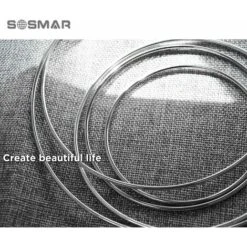 16 Pcs Métal Anneaux Fil Anneaux Dream Catcher Artisanat Floral Hoops Anneaux, Argent, 5/6.5/8/10/12/14/16/19cm Mur Suspendu Mobile Décor Anneau -ATMOSPHERA || VIDAXL || Safavieh Soldes 97641971 4