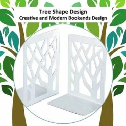 Serre Livre Serre Livre, Cale Livre En Métal, Serre Livres Blanc, Serre-Livres, Innovant Presse Livre(4 Paire)- Bloc Livre Pour Enfants, Bureaux, Écoles, Salons, Librairie Et Bibliothèque -ATMOSPHERA || VIDAXL || Safavieh Soldes 97654044 3