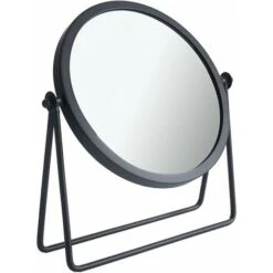 Miroir De Maquillage Miroir De Courtoisie Simple Face Miroir Cosmétique En Métal Rotatif à 360 ° Miroir De Beauté Rond Miroir De Maquillage Fait Main Pour Commode Table De Coiffeuse Bureau